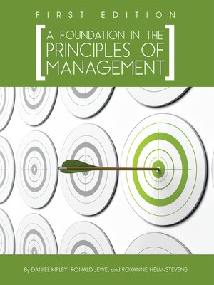 cover image of A Foundation in the Principles of Management